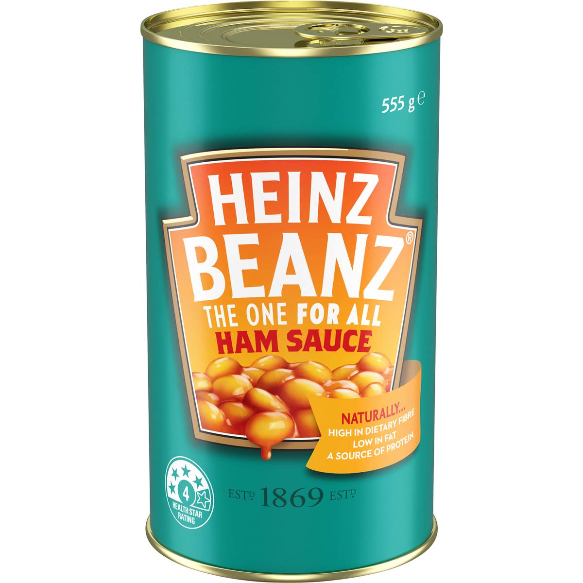 Heinz Beanz Canned Baked Beans In Ham Sauce 555g
