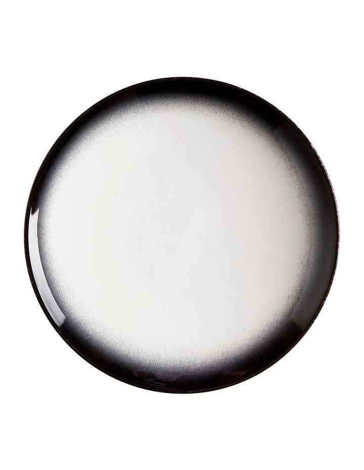 Caviar Granite Coupe Plate 20cm in Black/White