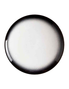 Caviar Granite Coupe Plate 20cm in Black/White