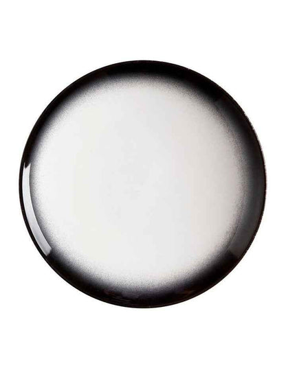 Caviar Granite Coupe Plate 20cm in Black/White