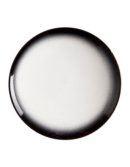 Caviar Granite Coupe Plate 20cm in Black/White