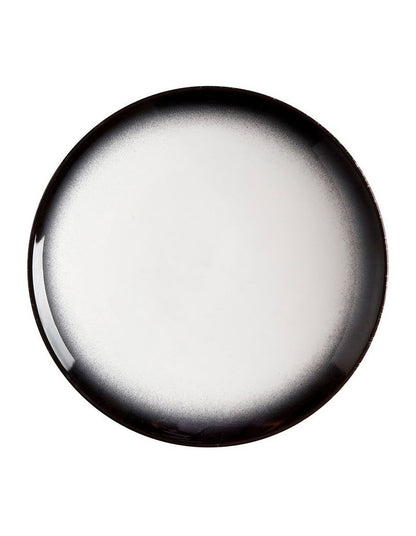 Caviar Granite Coupe Plate 27cm in Black/White