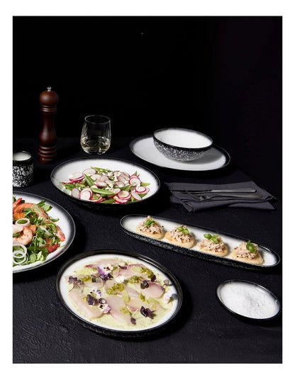 Caviar Granite Coupe Bowl 15.5x6cm in Black