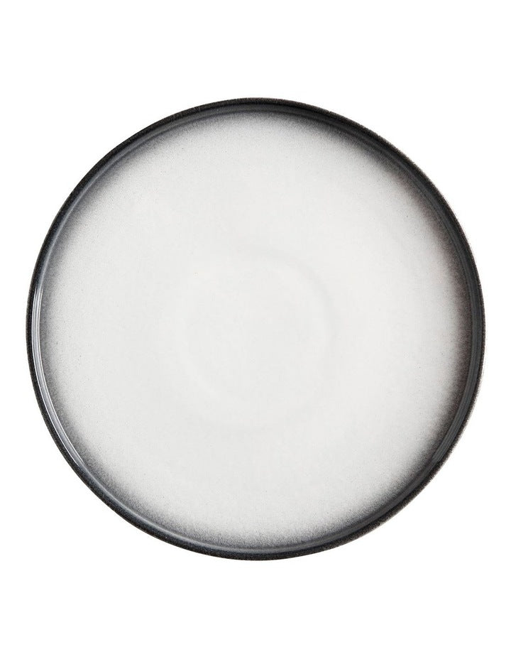 Caviar Granite High Rim Plate 26.5cm in Black/White