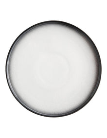 Caviar Granite High Rim Plate 26.5cm in Black/White