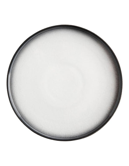 Caviar Granite High Rim Plate 26.5cm in Black/White
