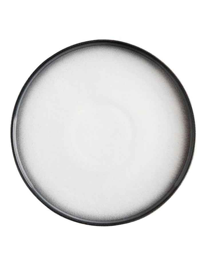 Caviar Granite High Rim Plate 26.5cm in Black/White