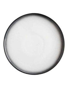 Caviar Granite High Rim Plate 26.5cm in Black/White