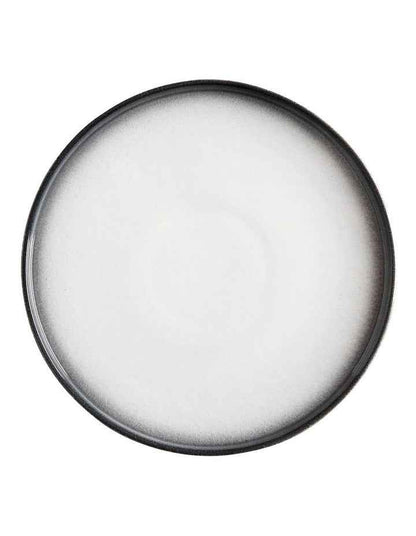 Caviar Granite High Rim Plate 26.5cm in Black/White