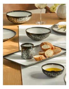 Caviar Granite Rectangle Platter in Black