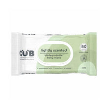 CUB BIODEGRADABLE LIGHTLY SCENTED BABY WIPES 80 PACK