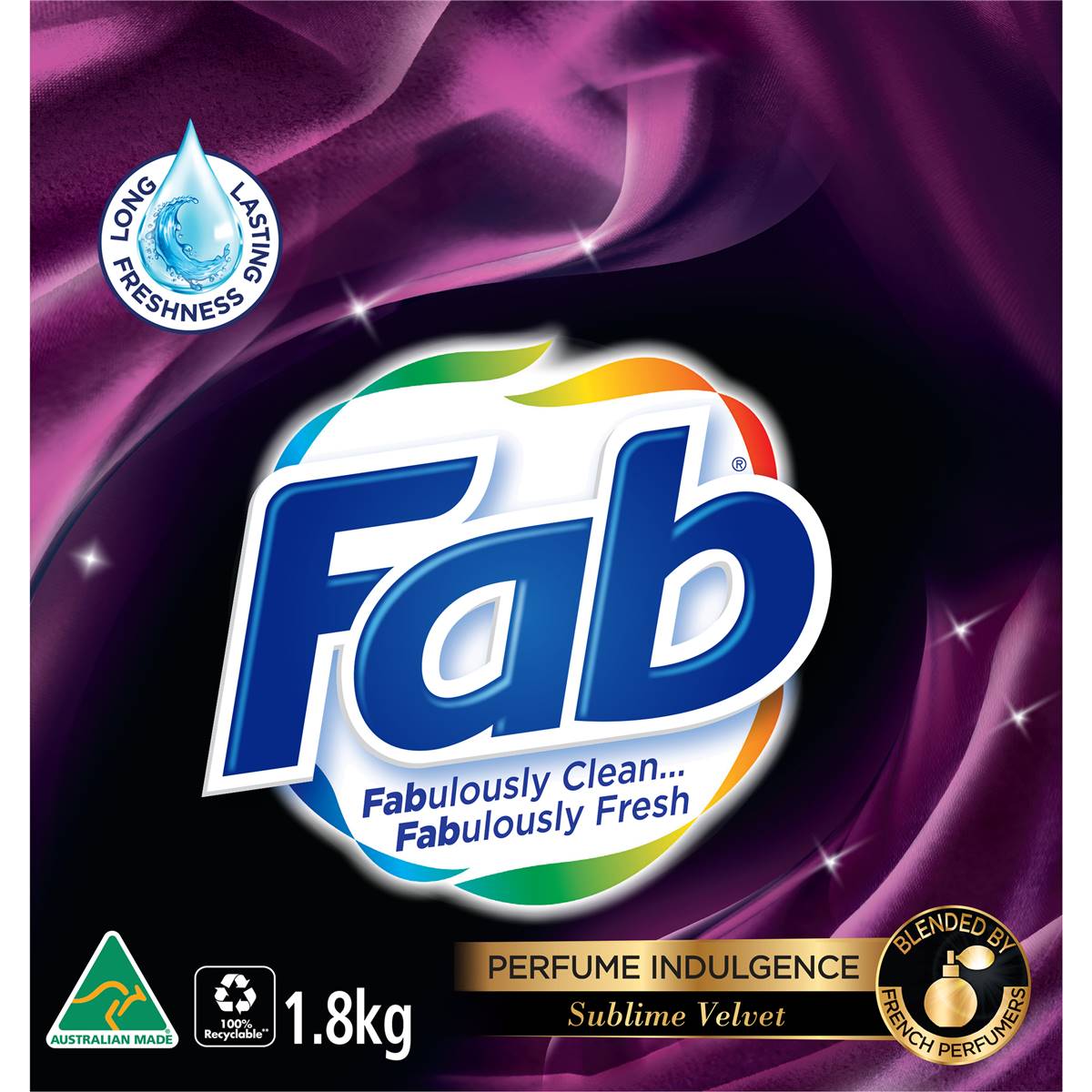 Fab Laundry Washing Powder Sublime Velvet 1.8kg