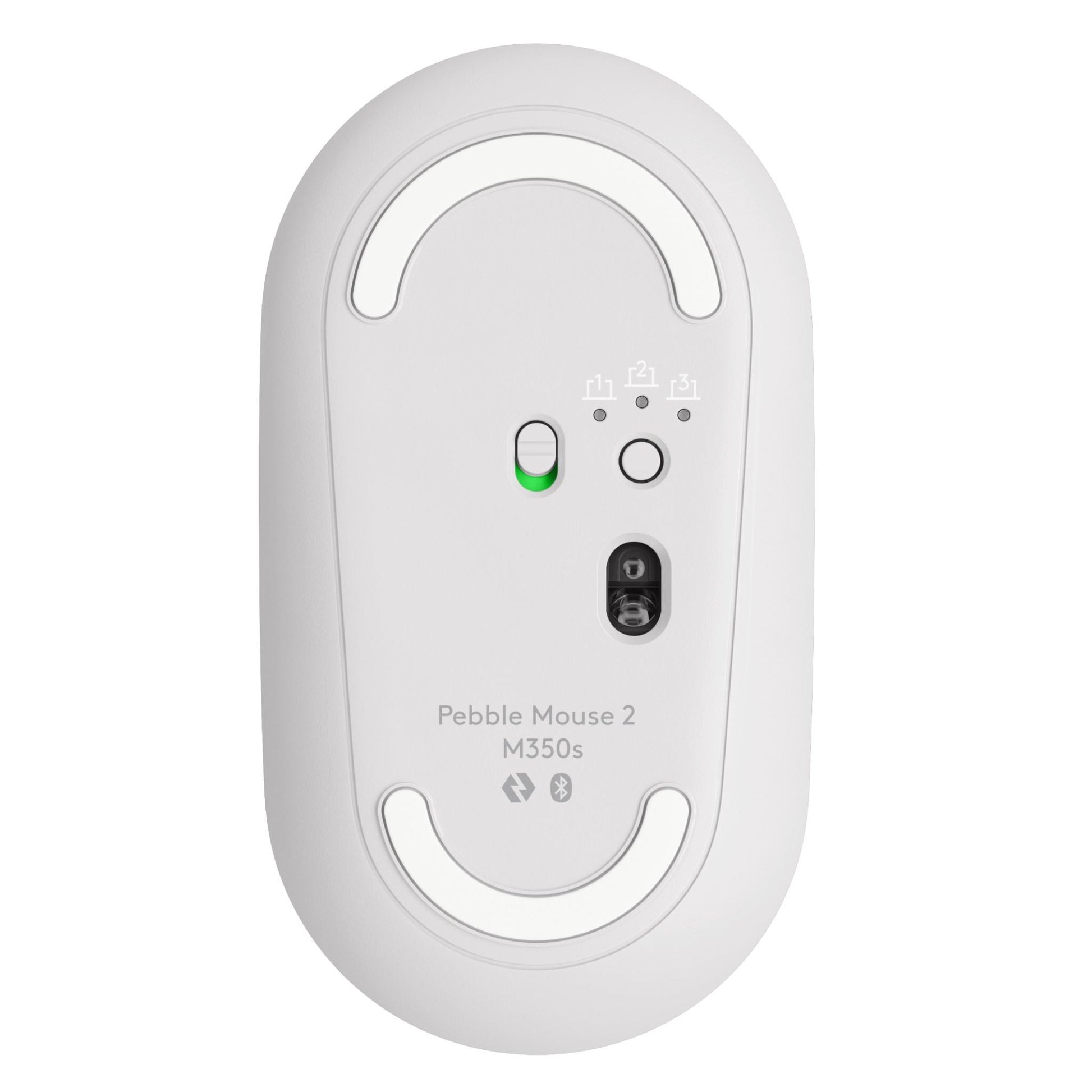 Logitech M350S Pebble 2 Wireless Mouse (White)