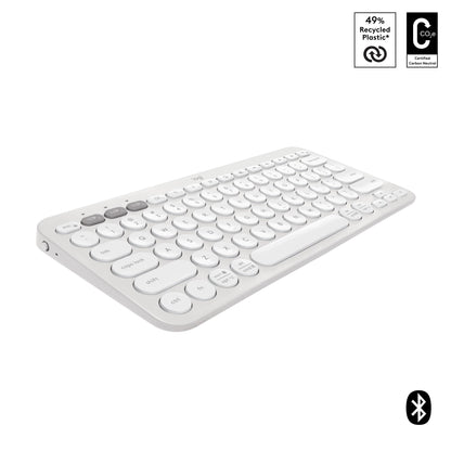 Logitech K380S Pebble Keys 2 Wireless Keyboard (White)