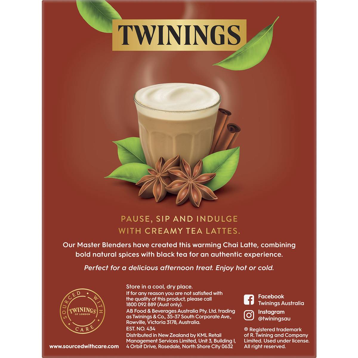 Twinings Chai Latte Sachets 10 Pack