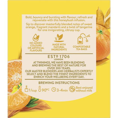 Twinings Honeybush, Orange & Mandarin 10 Pack