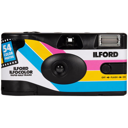 Ilford Ilfcolour Rapid Half Frame Single Use Film Camera (54 Exposures)