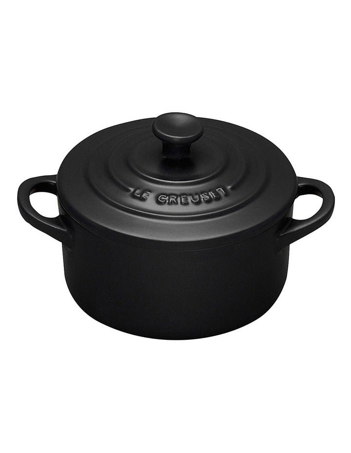 Satin Mini Cocotte in Black
