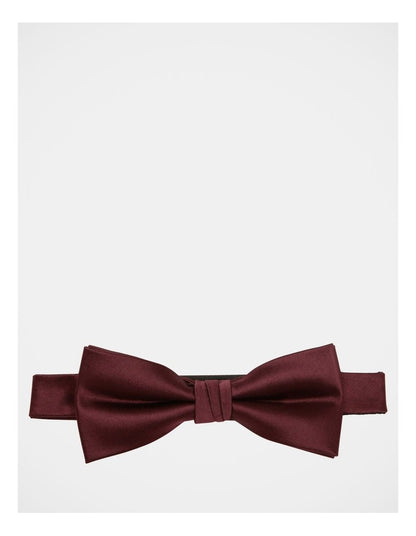 Solid Burgundy Bow Tie