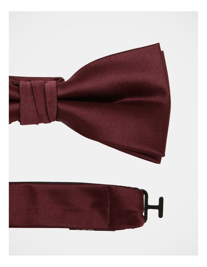 Solid Burgundy Bow Tie