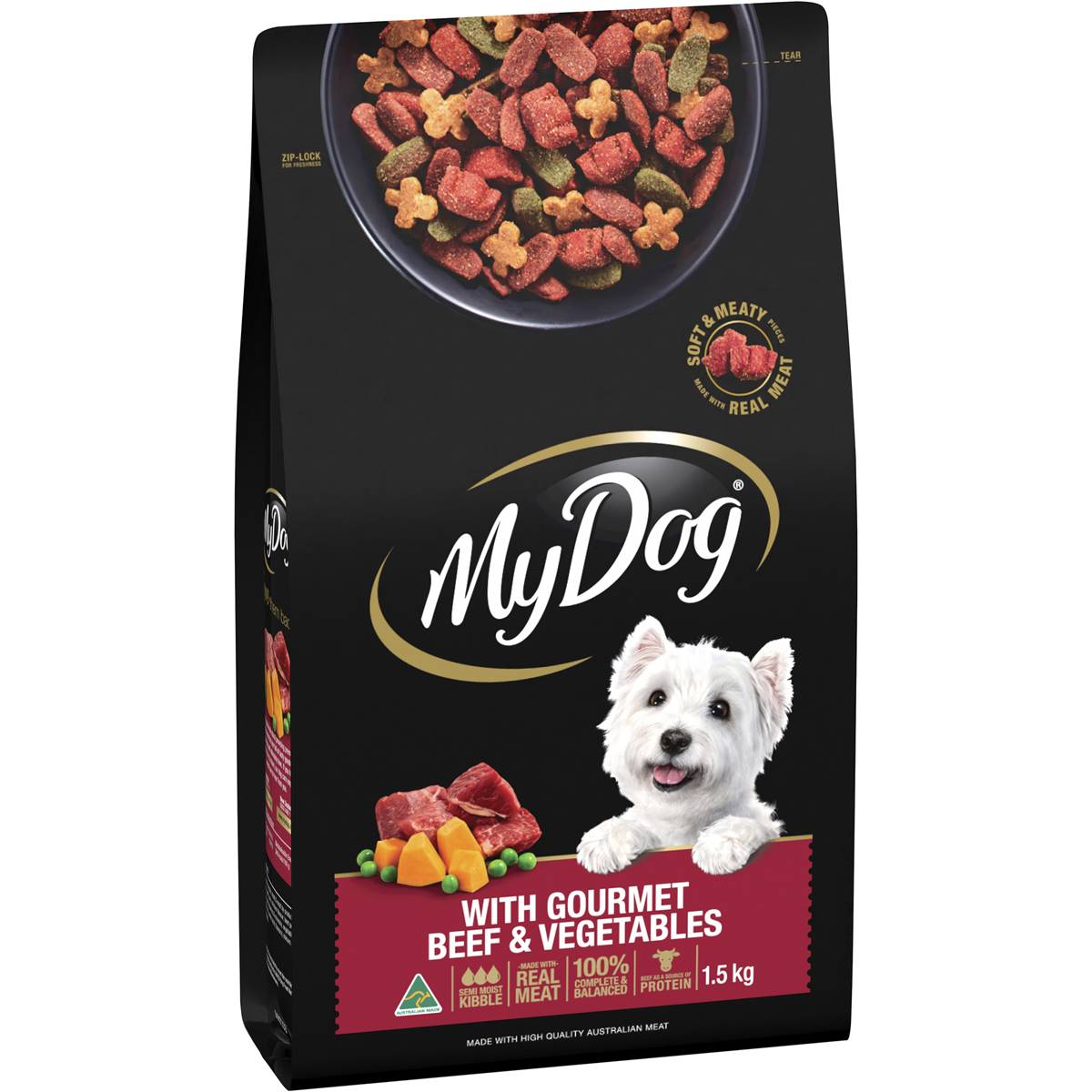 My Dog Gourmet Beef With Roast Vegetables Flavours Dry Food 1.5kg