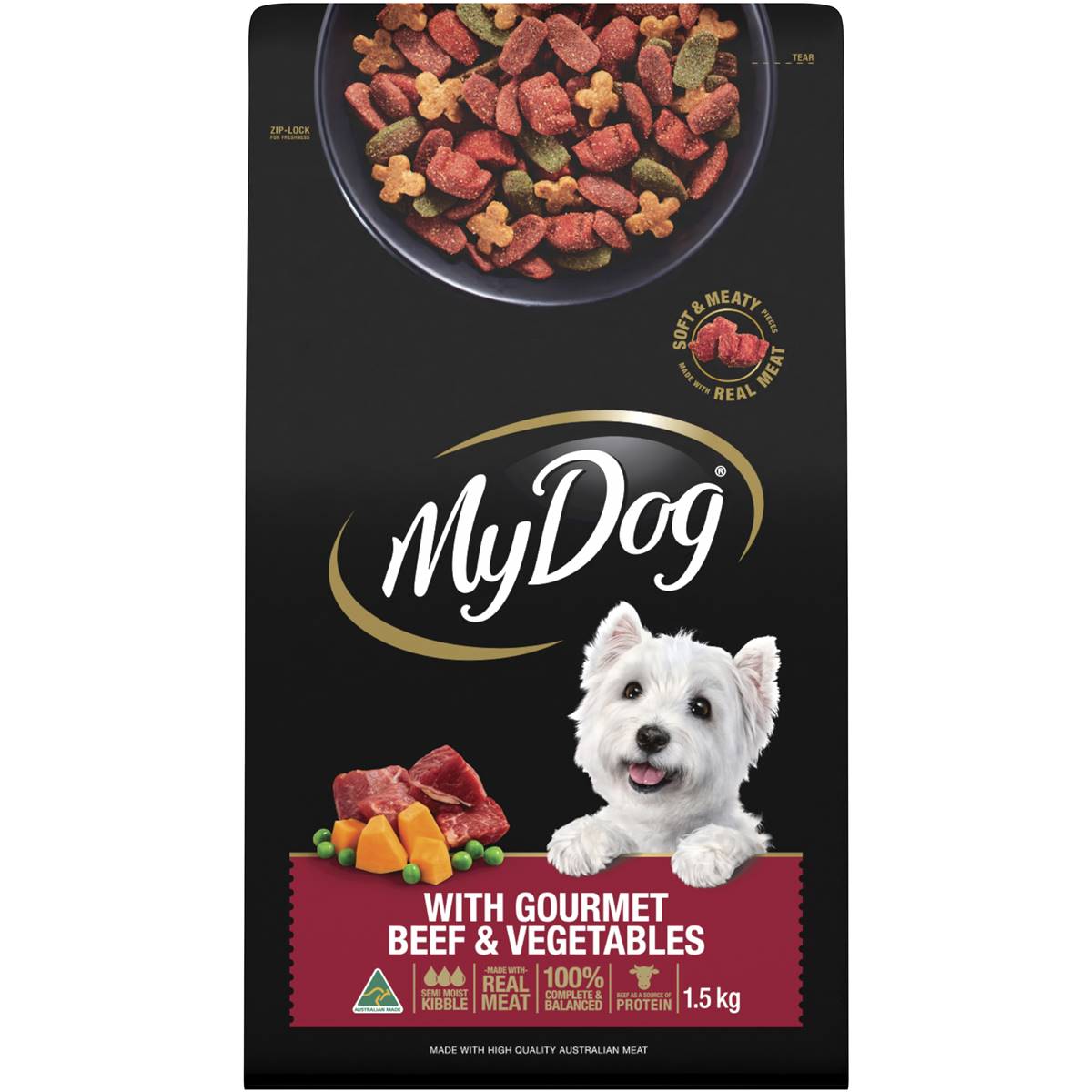 My Dog Gourmet Beef With Roast Vegetables Flavours Dry Food 1.5kg