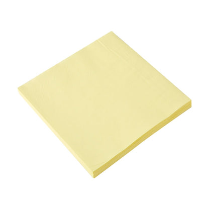 20 Piece Pastel Yellow Paper Napkins