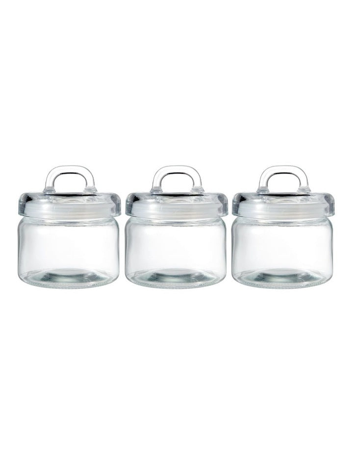 Refresh Canister Set 750ml 3 Piece in Clear