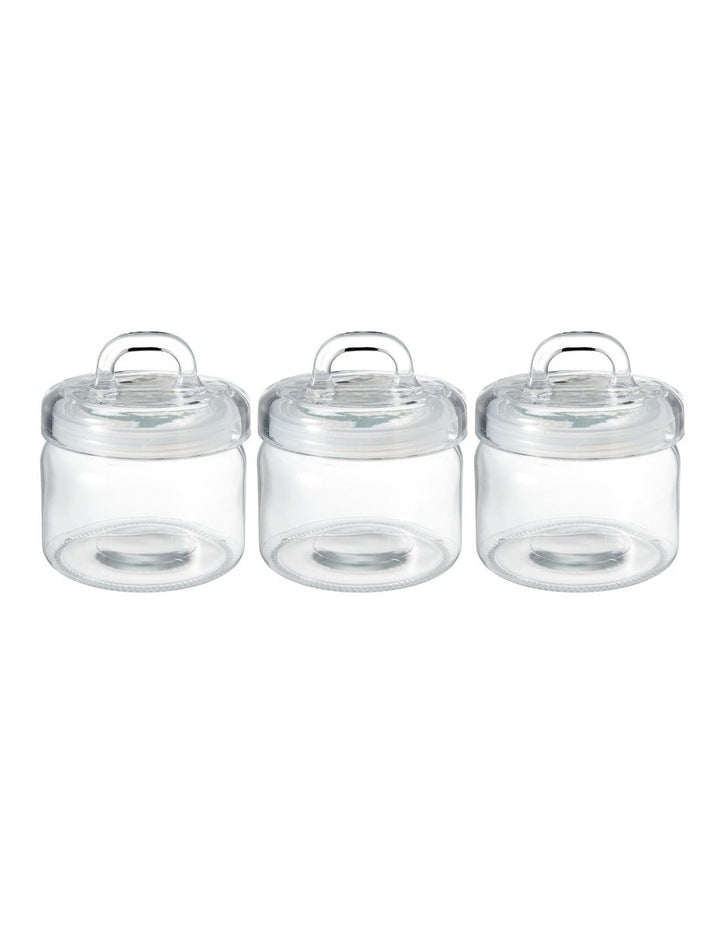 Refresh Canister Set 750ml 3 Piece in Clear