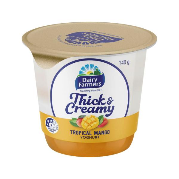 DAIRY FARMERS THICK & CREAMY YOGHURT MANGO & FINGER LIME 140G