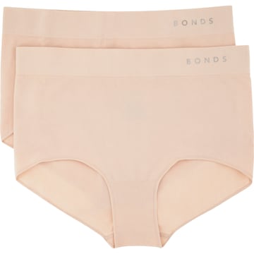 Bonds Ladies Seamless Full Brief Size 12 Assorted 2 pack