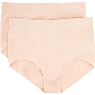 Bonds Ladies Seamless Full Brief Size 12 Assorted 2 pack