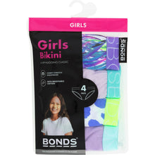 Bonds Girls Underwear Bikini Briefs Size 4-6 Or 6-8 Assorted 4 pack