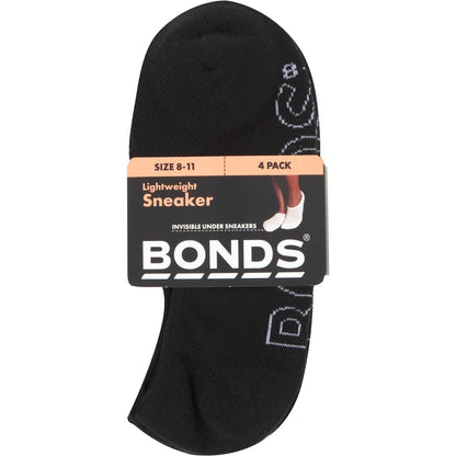 Bonds Womens Logo Light Weight Size 3-8 Assorted 4 Pack