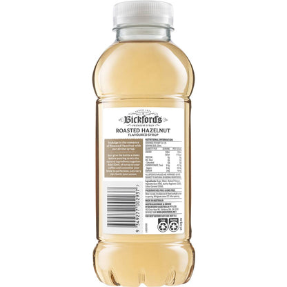 Bickford's Roasted Hazelnut Flavoured Syrup 500ml