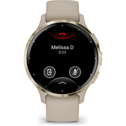 Garmin Venu 3S Sports Watch (French Grey/Soft Gold)