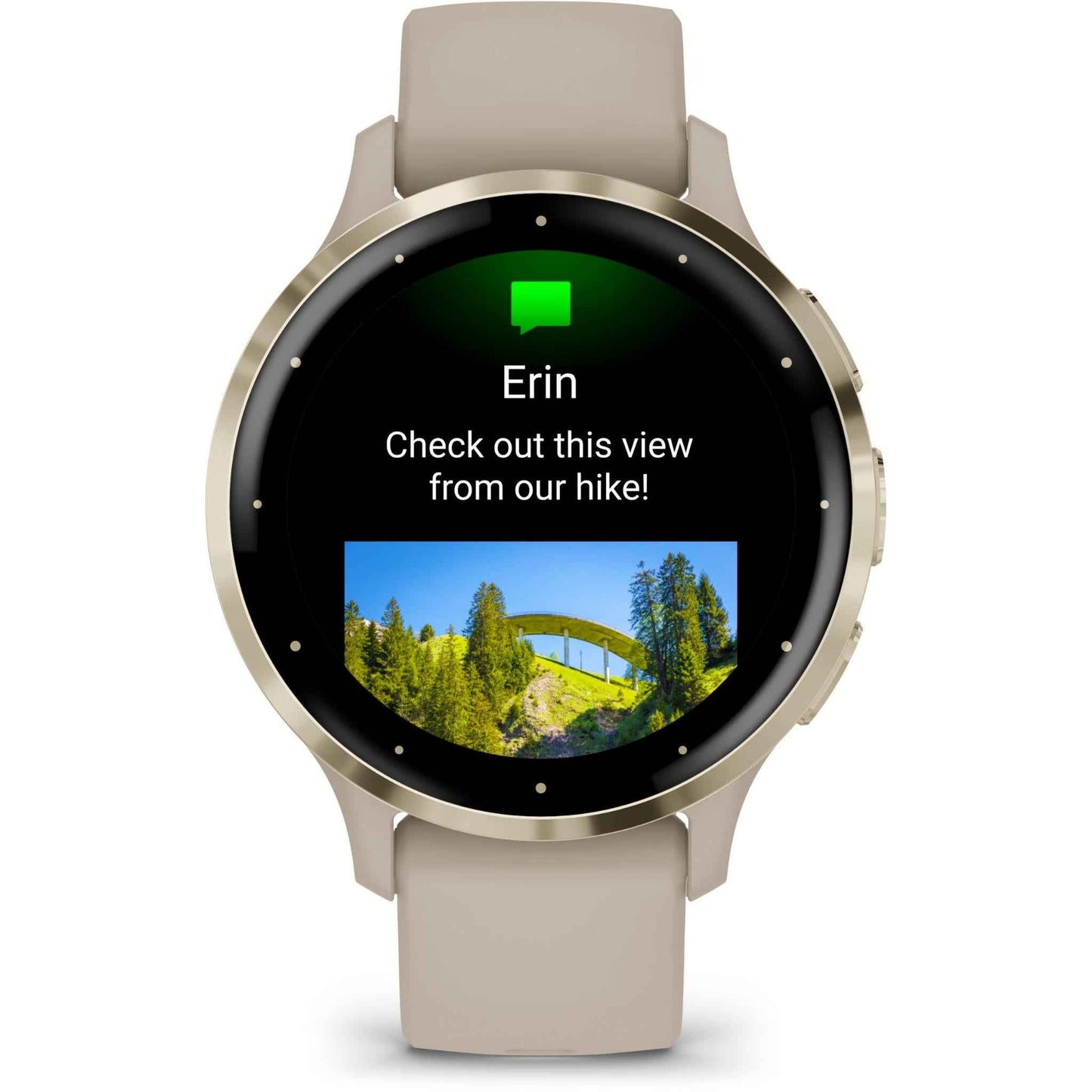 Garmin Venu 3S Sports Watch (French Grey/Soft Gold)