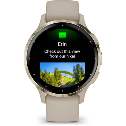 Garmin Venu 3S Sports Watch (French Grey/Soft Gold)