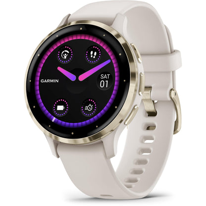 Garmin Venu 3S Sports Watch (Ivory/Soft Gold)