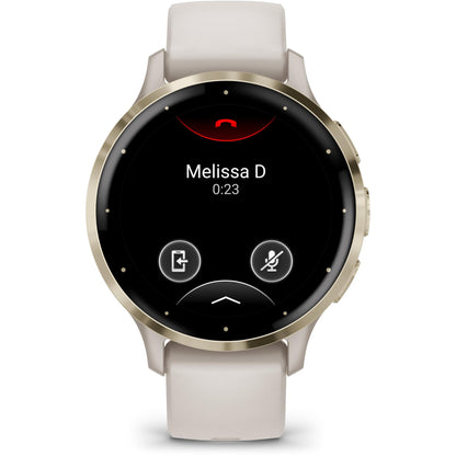 Garmin Venu 3S Sports Watch (Ivory/Soft Gold)