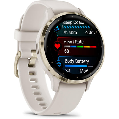 Garmin Venu 3S Sports Watch (Ivory/Soft Gold)