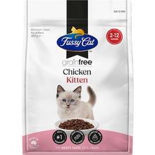 Fussy Cat Grain Free Kitten Dry Cat Food Chicken With Vegetables 450g