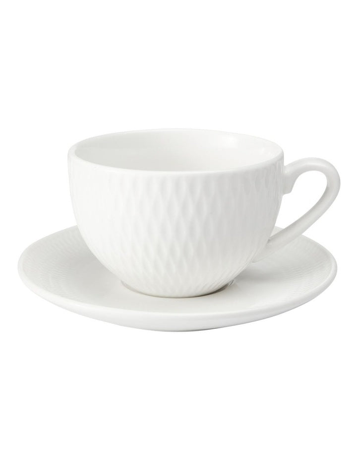 White Basics Diamonds Demi Cup & Saucer 90ml