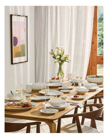 White Basics Diamonds Noodle Bowl in White