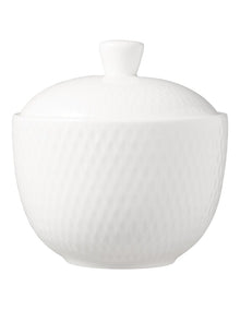 White Basics Diamonds Sugar Bowl in White