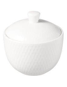 White Basics Diamonds Sugar Bowl in White