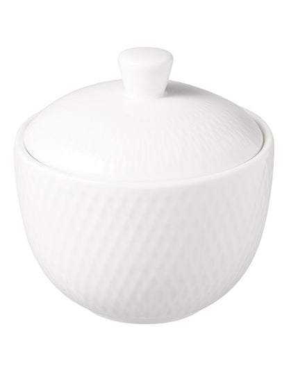 White Basics Diamonds Sugar Bowl in White