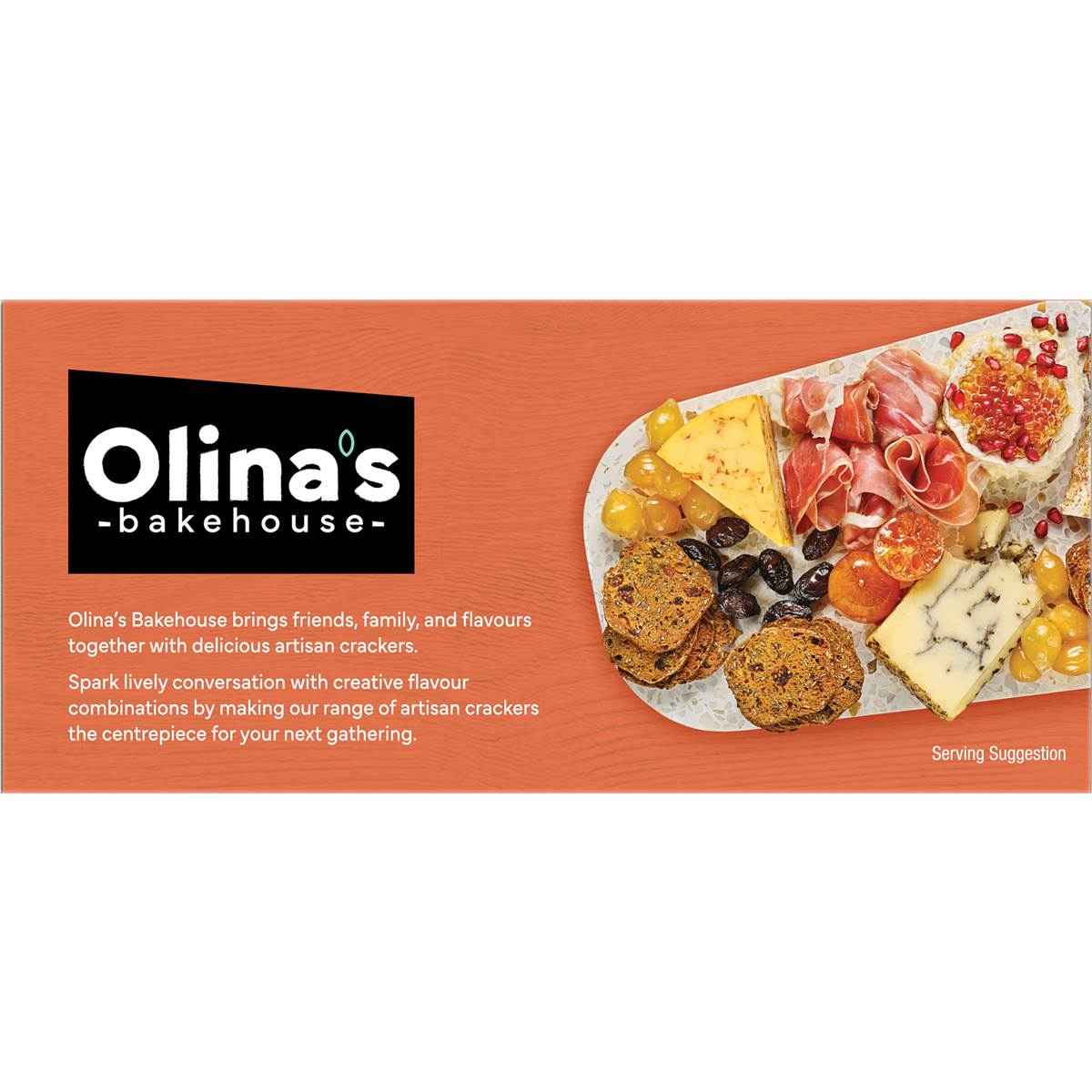 Olina's Bakehouse Artisan Crackers Biscuits Date & Apricot 100g