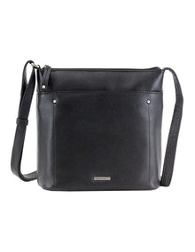 Zip Top Crossbody Bag in Nomad Black