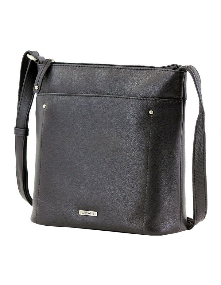 Zip Top Crossbody Bag in Nomad Black
